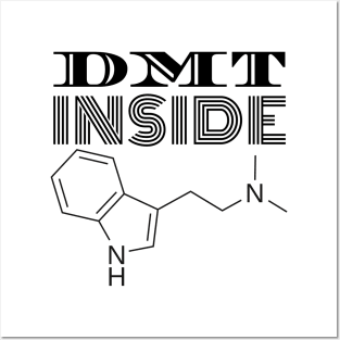 DMT Inside - Chemical molecular structure Posters and Art